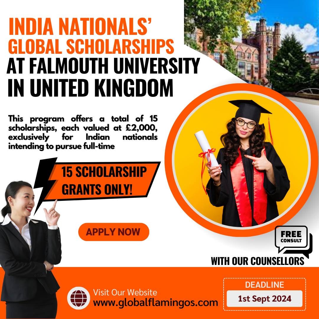 Falmouth University Scholarships for Indian Nationals
